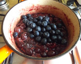 Foto del paso 2 de la receta: Cerezas y arándanos con canela, té Earl Grey y ron
