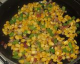 A picture of step 3 of Sweet Corn and Paneer Quesadillas with Salsa and Guacamole.
