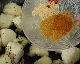 A picture of step 3 of Fried Masala Idli(leftover idlis).