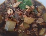 Foto langkah ke 4 dari resep Rawon Tetelan & Labu Siam.