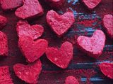 Surprise heart cake