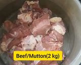 A picture of step 1 of Namkeen boti.
