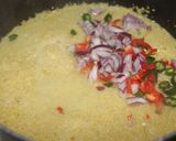 A picture of step 2 of Cous cous balls.