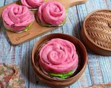 Foto langkah ke 9 dari resep Bakpao Mawar Kacang Merah.