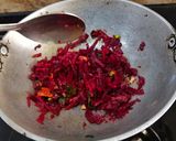A picture of step 3 of Beetroot Curry or Sabzi.