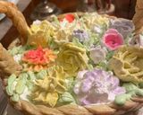 Hình bước làm 6 của món Fruit basket tart and roses