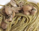 Foto del paso 2 de la receta: Tallarines de espinacas con champiñones
