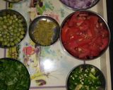 A picture of step 1 of Tava pulav.