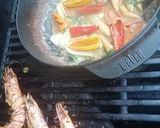 A picture of step 6 of Prawn satay.
