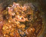 A picture of step 4 of Keema matar masala.