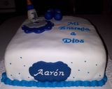 Foto del paso 7 de la receta: Torta para bautizo/entrega de bebé💙