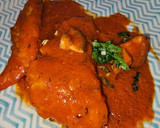 Foto del paso 5 de la receta: Bacalao Skrey en salsa de tomate 🍅 aromatizada de langostinos