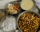 A picture of step 1 of Roasted Gram - Sattu Laddu.
