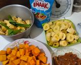 Foto langkah ke 1 dari resep Kolak Pisang Ubi Kuah Creamy.