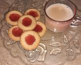 A picture of step 3 of Strawberry Thumbprint Cookies.