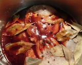 Foto del paso 8 de la receta Pulpo en salsa con albóndigas de arroz y queso