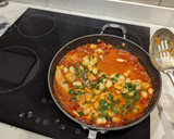 A picture of step 6 of Cod & chorizo stew with butter beans.