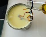 A picture of step 3 of Semolina orange squares.