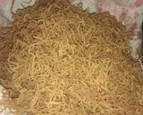 A picture of step 2 of Aloo bhujia.