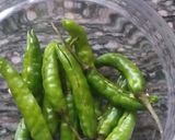 A picture of step 1 of Green Chilly Masala#authors marathon.