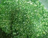 A picture of step 3 of Hara lehsan(memoni dish).