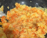 Foto del paso 8 de la receta: Pollo con salsa de achiote, puré de papa con zanahoria y repollo