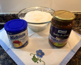 Foto del paso 1 de la receta: Delicias de coco rellenas de dulce de leche