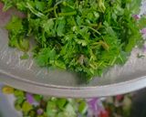 A picture of step 3 of Fresh Green Chickpeas Salad.