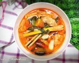 Foto langkah ke 5 dari resep Tahu Kulit Kuah Kemangi.