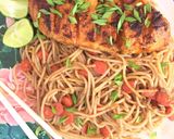 A picture of step 7 of Fajita noodles.