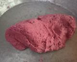 A picture of step 3 of Beetroot masala Puri.