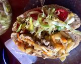 Foto del paso 3 de la receta: Sándwich de churrasquito de cerdo en pan con masa madre