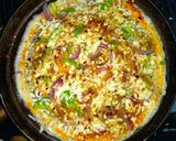 A picture of step 3 of Cheese pizza dosa.