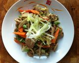 รูปขั้นตอนการทำที่ 8 ของ หมูมิโสะผัดพริกไทยดำ