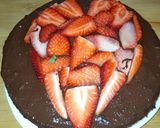 Foto del paso 12 de la receta Bizcocho tradicional con fresas y chocolate (San Valentín)