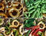 รูปขั้นตอนการทำที่ 1 ของ "ปลาหมึกผัดพริกแกง" Stir Fried Squids with Red Curry Paste🌶🦑🌿