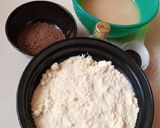 A picture of step 1 of Chocolate filled doughnut.