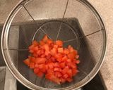 A picture of step 1 of Chicken and Tomato Gyoza.