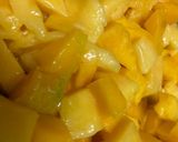 A picture of step 5 of Coconut milk sago with mango.
