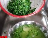 कद्दू के पत्ते की भाजी (Pumpkin leaf veg) रेसिपी चरण 2 फोटो