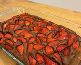 A picture of step 7 of Vegan Strawberry brownies.