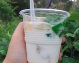Hình bước làm 1 của món Sữa chua thạch lá dứa