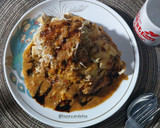 Foto langkah ke 3 dari resep Nasi Tahu Tek-Tek Bumbu Pecel.