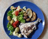 Une image de l'étape 10 de Poisson au four accompagné de salade 🐟 🥗.