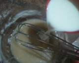 A picture of step 3 of Eggless Marble Cake.