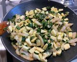 Une image de l'étape 8 de Gratin de blettes et courgette au porc et parmesan.