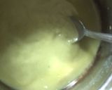 A picture of step 2 of Moringa milk and honey shake.
