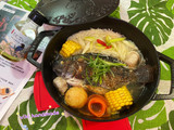 麻油酒燒魚麵線
