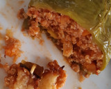 Foto del paso 9 de la receta: Pimiento relleno de soja y quinoa