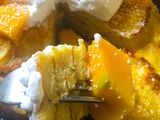Mango-coconut pancakes